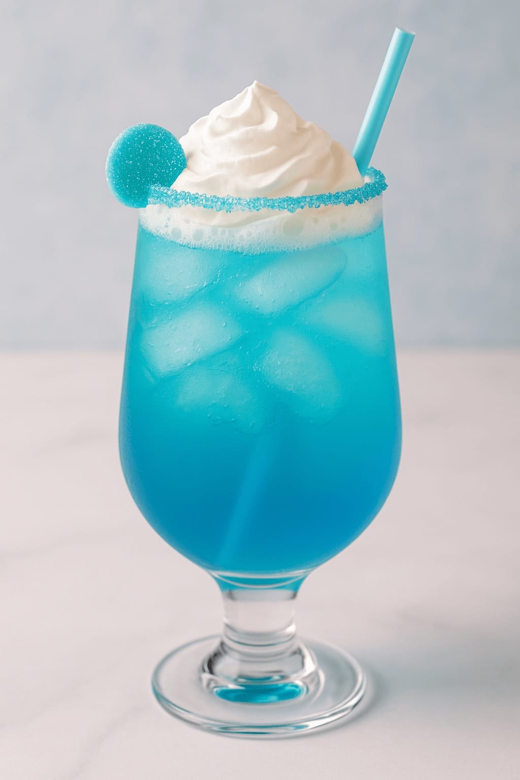 Blauwe alcoholvrije mocktail: Blue Cloud
